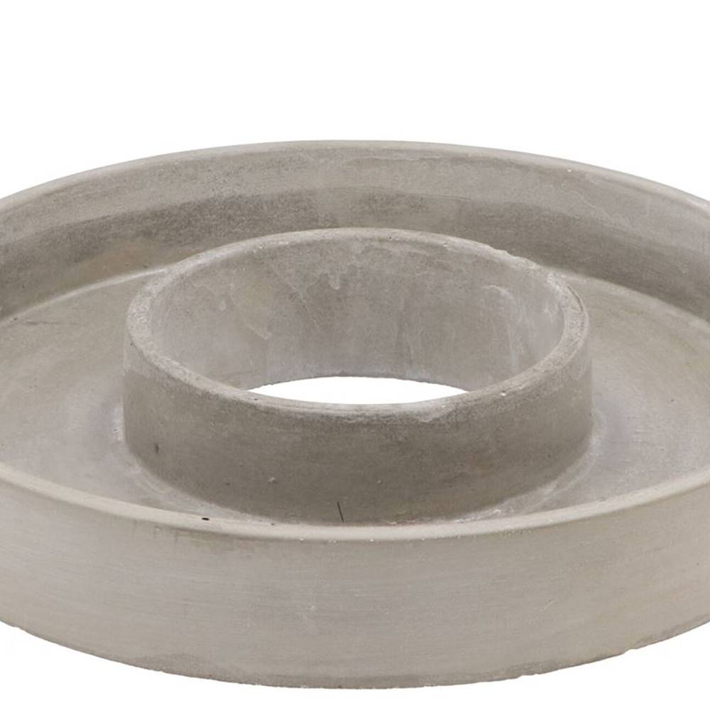 Beton Übertopf Ring grau 30x05cm