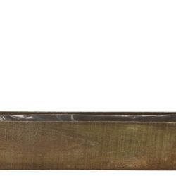 Holz Übertopf Rechteck natur 48x11x10cm