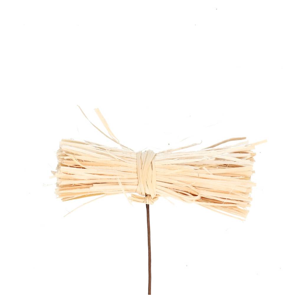 Trocken Holzrolle auf Stab Zweige L10cm 09x03cm