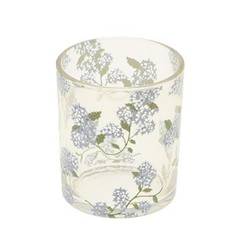 Glas Teelicht Florett D07cm