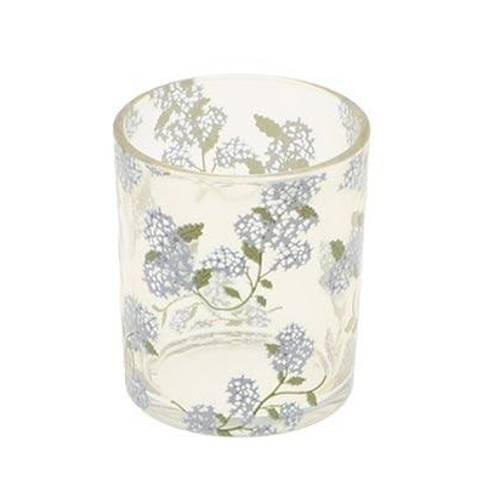 Glas Teelicht Florett D07cm