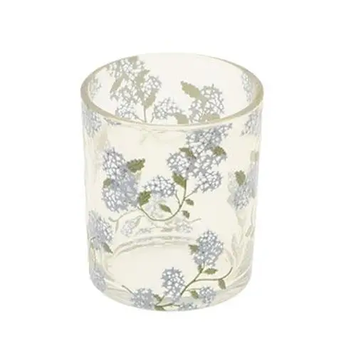 Glas Teelicht Florett D07cm