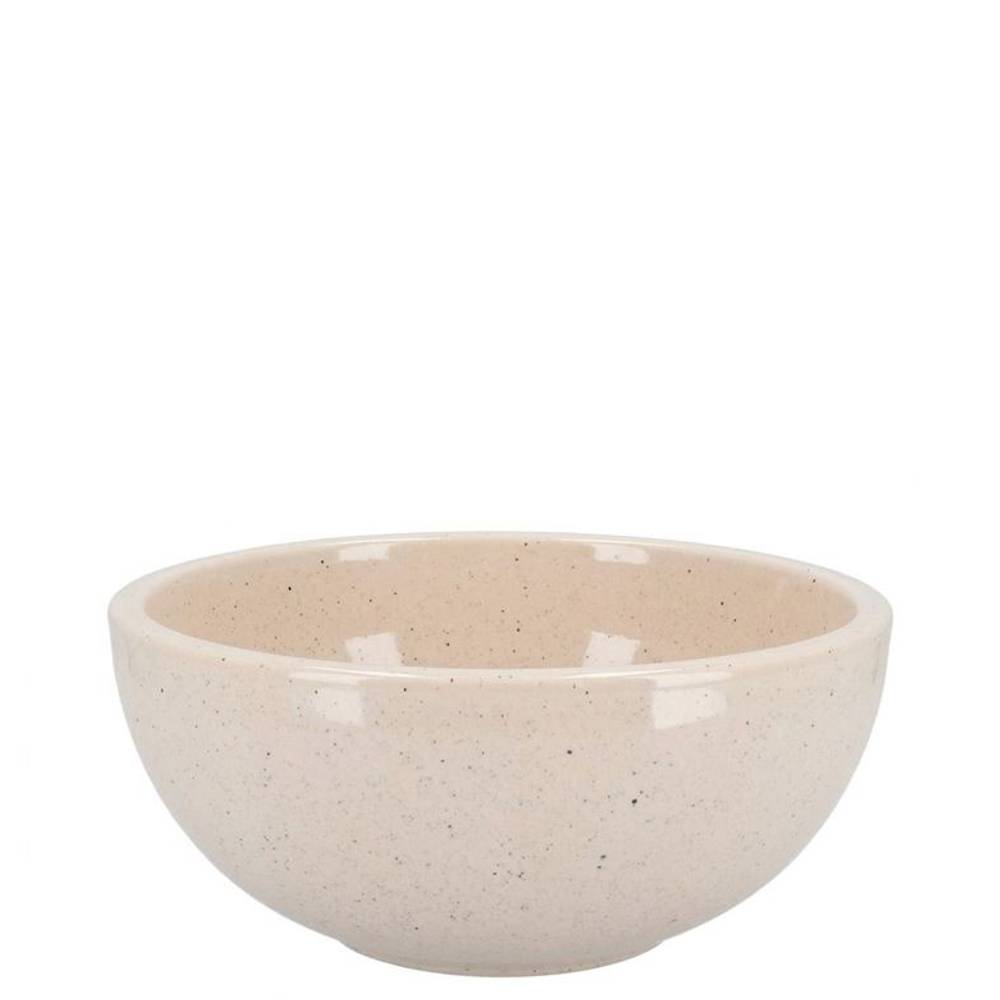 Keramik Schale Stone creme D15cm H08cm