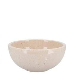 Keramik Schale Stone creme D15cm H08cm