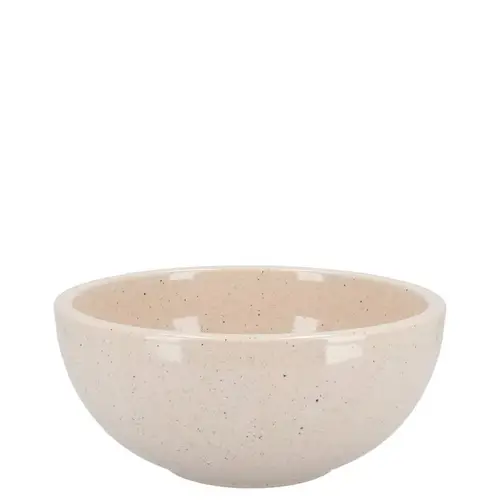 Keramik Schale Stone creme D15cm H08cm