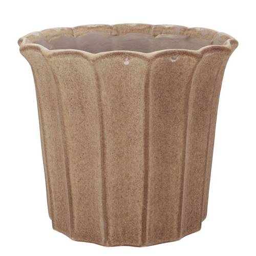 Keramik Übertopf Macy Sand 23x23x20cm