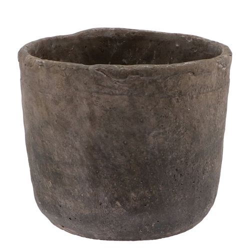 Keramik Übertopf Iron Stone grau D19cm H17cm