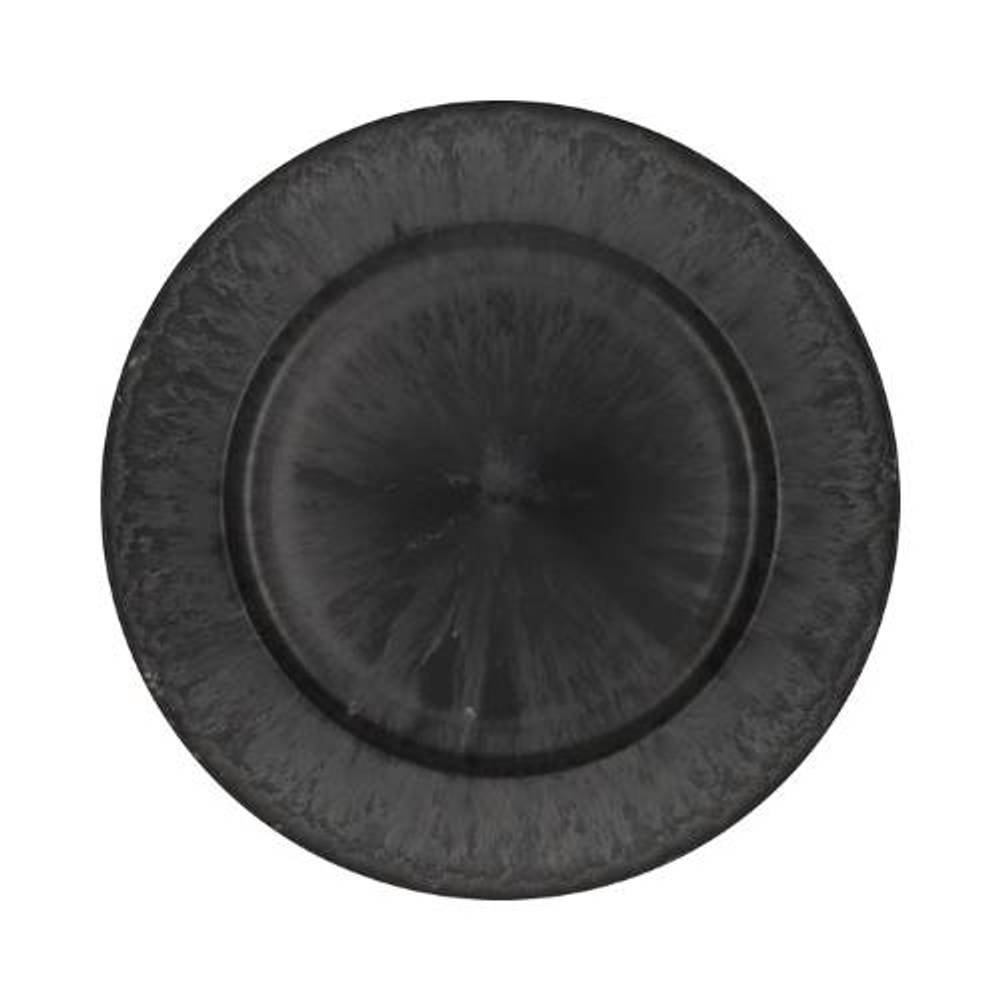 Melamine Teller grau D33cm H02cm