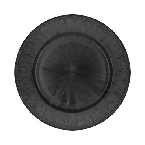 Melamine Teller grau D33cm H02cm