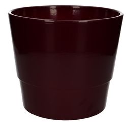 Keramik Übertopf Basic weinrot D22cm H19cm