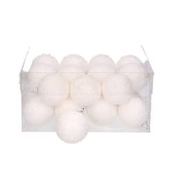 Kugel Schneeball weiss D04cm x24