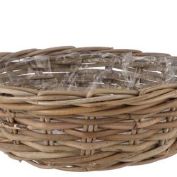 Korb Rotan Niedrig braun D40cm H13cm