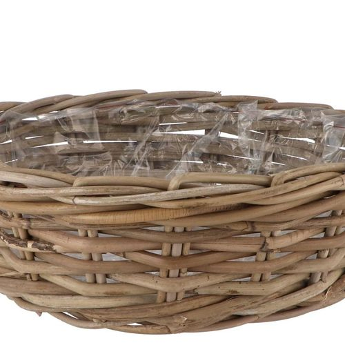 Korb Rotan Niedrig braun D40cm H13cm