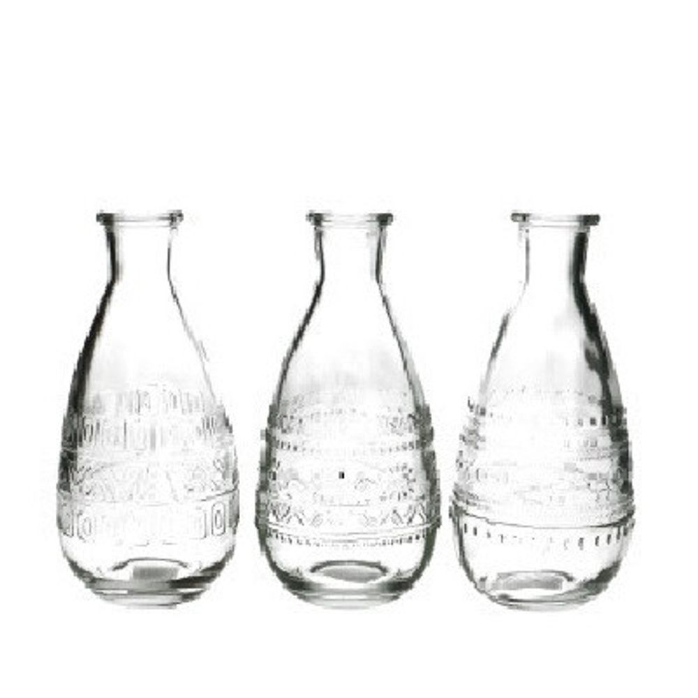 Glas Flasche Rome D08cm H16cm