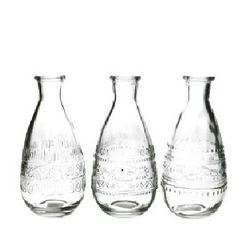 Glas Flasche Rome D08cm H16cm