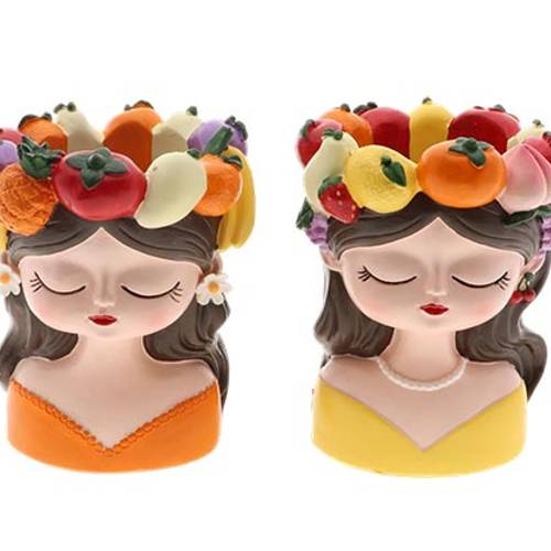 Keramik Übertopf Marienfrucht mix D14cm H18cm