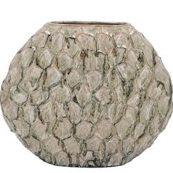 Keramik Vase Inga Jada Structure grün 32x12x26cm