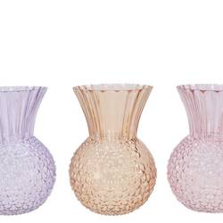 Glas Vase Senna Dreamy pastel mix D20cm H27cm