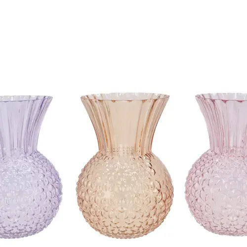 Glas Vase Senna Dreamy pastel mix D20cm H27cm