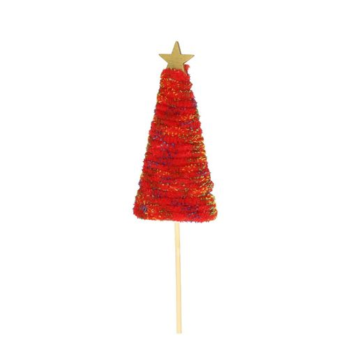 Baum auf Stab Barabel rot 11cm 50cm 