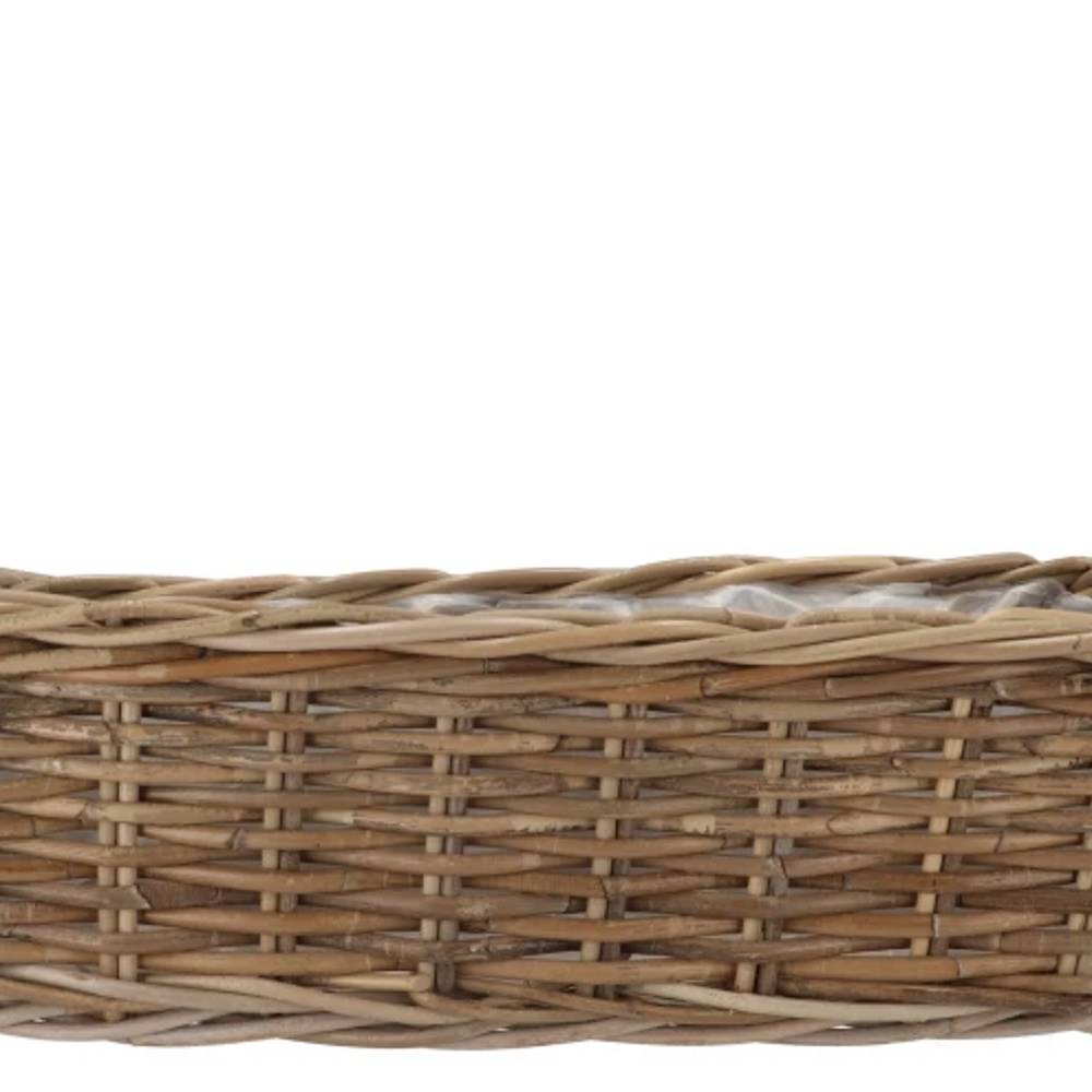 Korb Rattan Kuboo Balkon Behälter 50x15x17cm