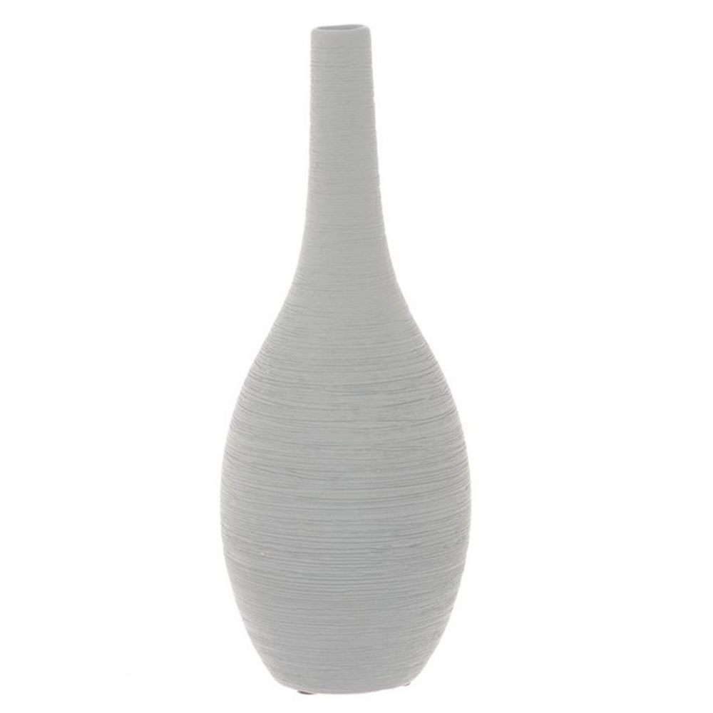 Keramik Vase Aranja grau D09cm H24cm