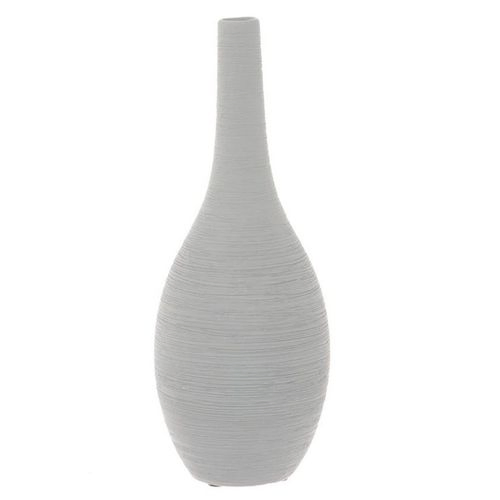 Keramik Vase Aranja grau D09cm H24cm