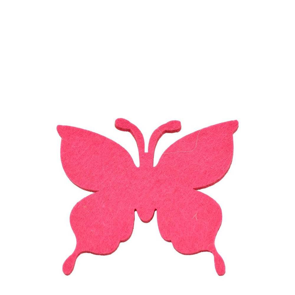 Sticker Schmetterling Filz rosa D08cm x24