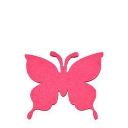 Sticker Schmetterling Filz rosa D08cm x24