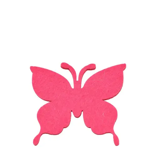 Sticker Schmetterling Filz rosa D08cm x24
