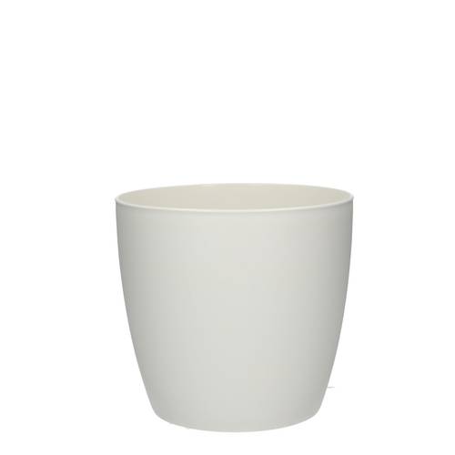 Kunststoff Übertopf Brussels weiss D18cm H17cm