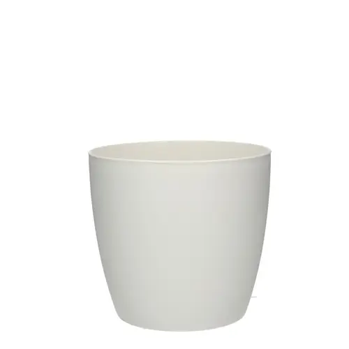 Kunststoff Übertopf Brussels weiss D18cm H17cm