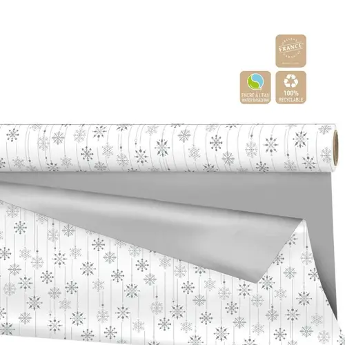 Papier Rolle 70cm 40m Duo Mat Snow weiss