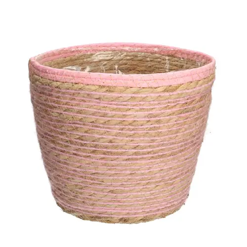 Korb Übertopf Eve rosa D22.5cm H21cm