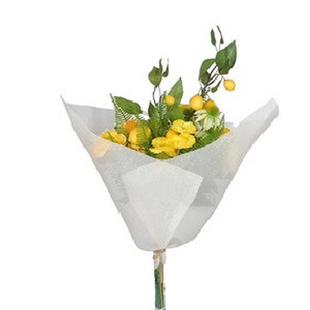 Seiden Strauss Sunrise gelb L50cm