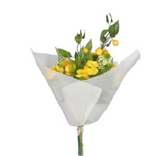 Seiden Strauss Sunrise gelb L50cm