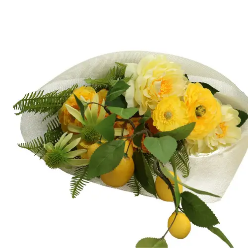 Seiden Strauss Sunrise gelb L50cm