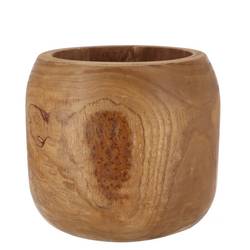 Holz Übertopf Woody 23x23x18cm