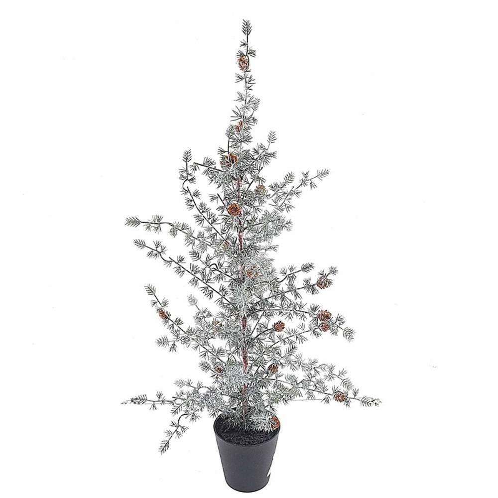 Baum Ming Pine im Topf grün/weiss H83cm