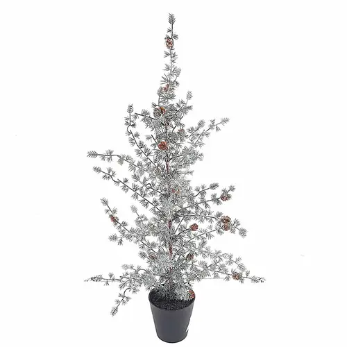 Baum Ming Pine im Topf grün/weiss H83cm
