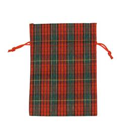 Tasche Tartan rot/grün 12x17cm x10