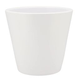 Keramik Übertopf Vinci weiss matt D24cm H22cm