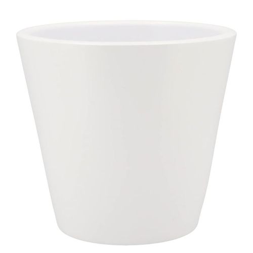 Keramik Übertopf Vinci weiss matt D24cm H22cm