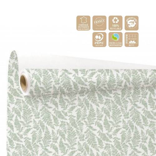Papier Rolle 80cm Cyrielle hell grün 40m