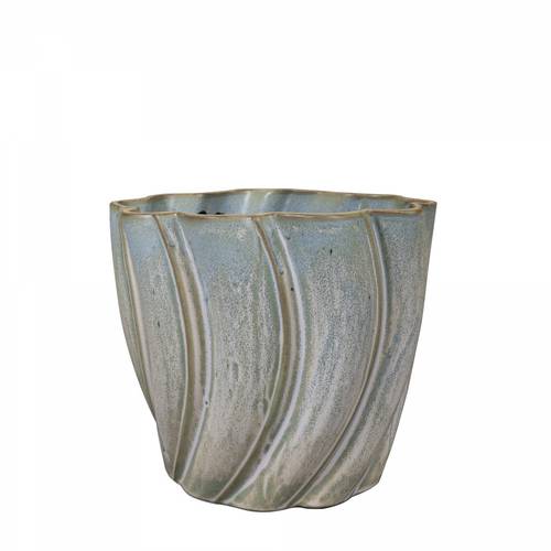 Keramik Übertopf Juul blau D16cm H15cm