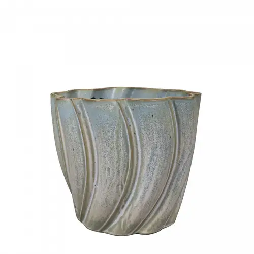 Keramik Übertopf Juul blau D16cm H15cm