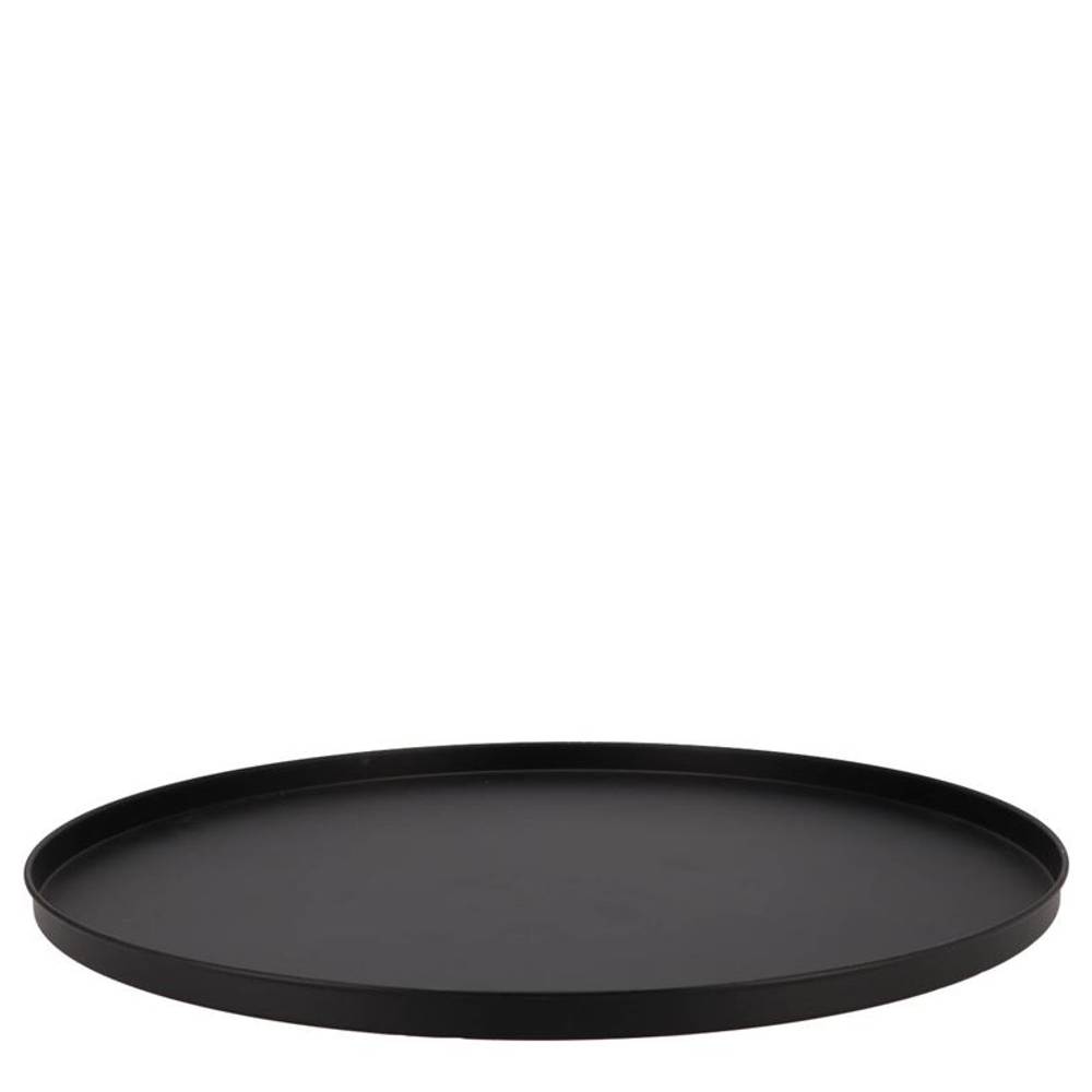 Teller Metall Wild schwarz 37x02cm