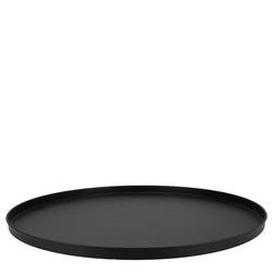 Teller Metall Wild schwarz 37x02cm