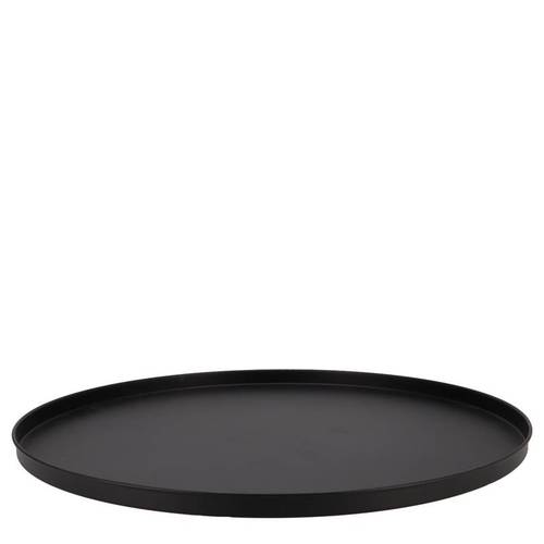 Teller Metall Wild schwarz 37x02cm