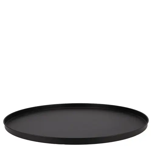 Teller Metall Wild schwarz 37x02cm